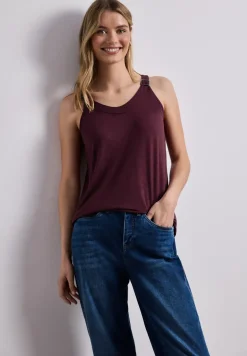 Top mit V-Neck und Deko-Detail