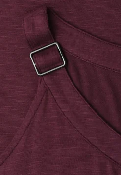 Top mit V-Neck und Deko-Detail