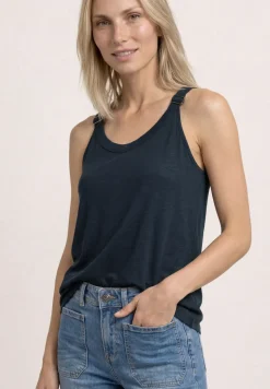 Top mit V-Neck und Deko-Detail