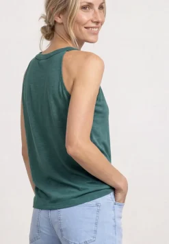Top mit V-Neck und Deko-Detail