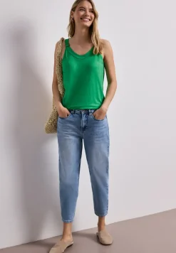 Top mit V-Neck und Deko-Detail