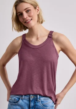 Top mit V-Neck und Deko-Detail