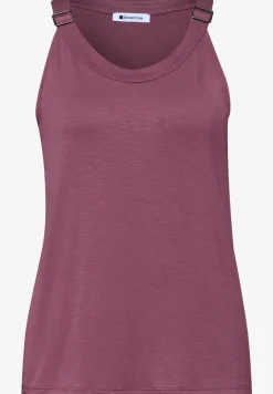 Top mit V-Neck und Deko-Detail
