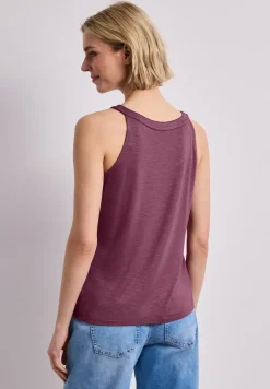 Top mit V-Neck und Deko-Detail
