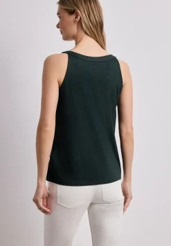 Top mit V-Neck und Deko-Detail