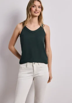 Top mit V-Neck und Deko-Detail