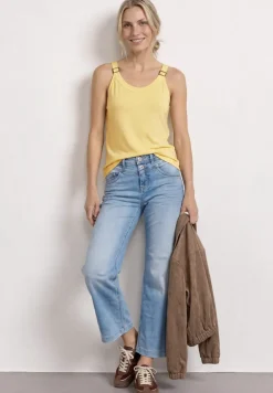 Top mit V-Neck und Deko-Detail
