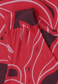 Top mit V-Neck und Elastiksaum