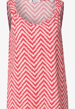 Top mit V-Neck und Knotendetail