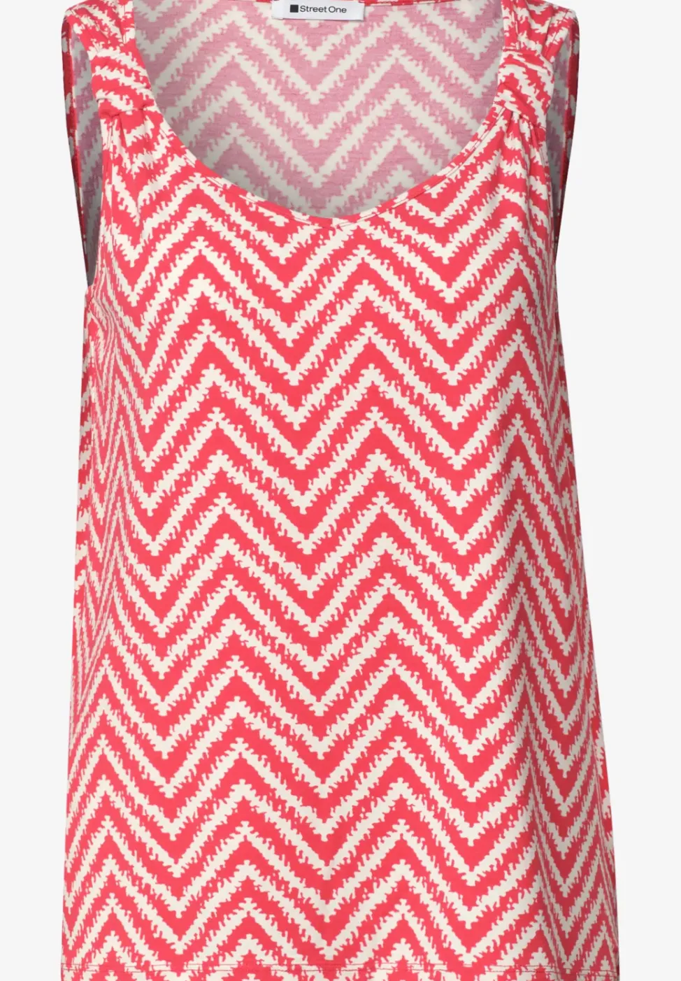Top mit V-Neck und Knotendetail