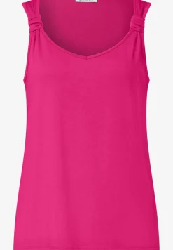 Top mit V-Neck und Knotendetail