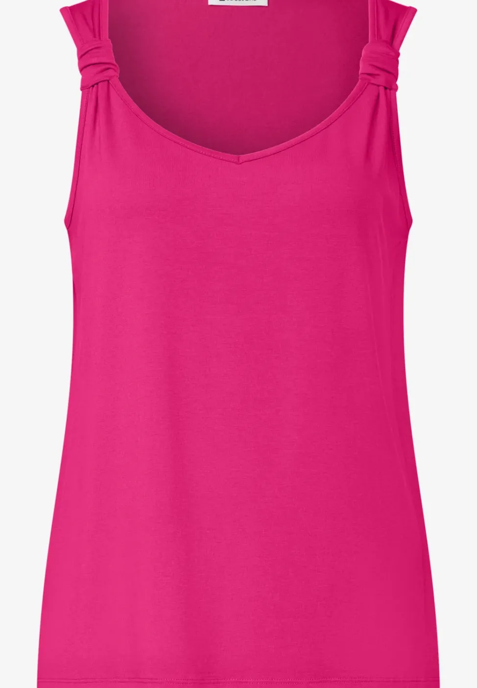 Top mit V-Neck und Knotendetail