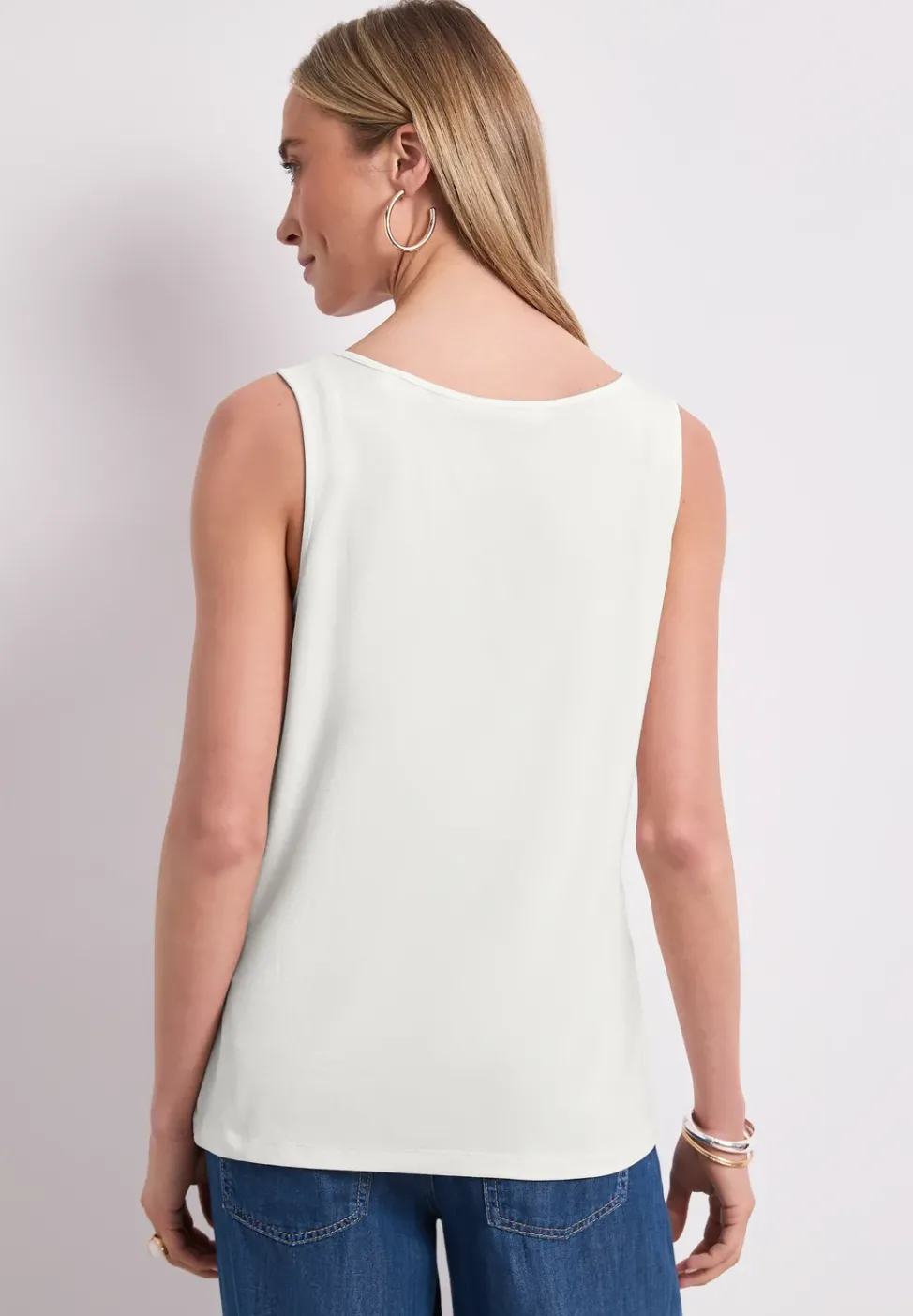Top mit V-Neck und Knotendetail