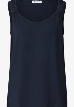 Top mit V-Neck und Knotendetail