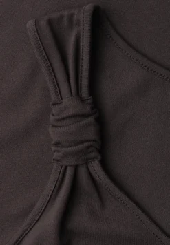 Top mit V-Neck und Knotendetail