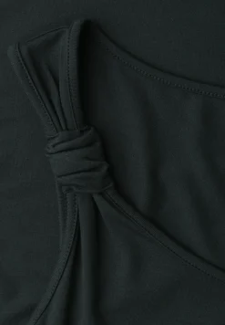 Top mit V-Neck und Knotendetail