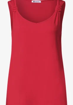 Top mit V-Neck und Knotendetail