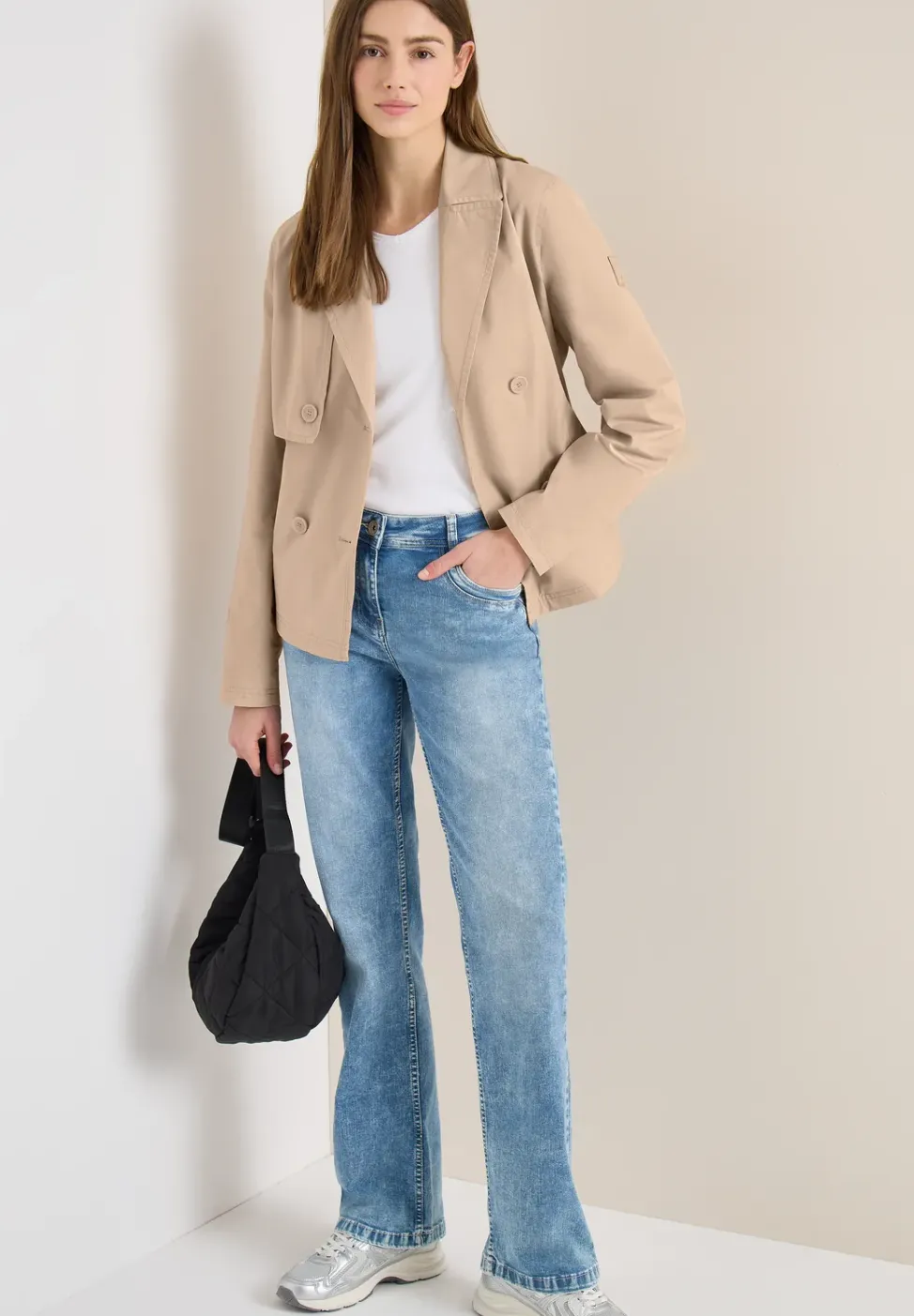 Trenchcoat in verkürzter Passform