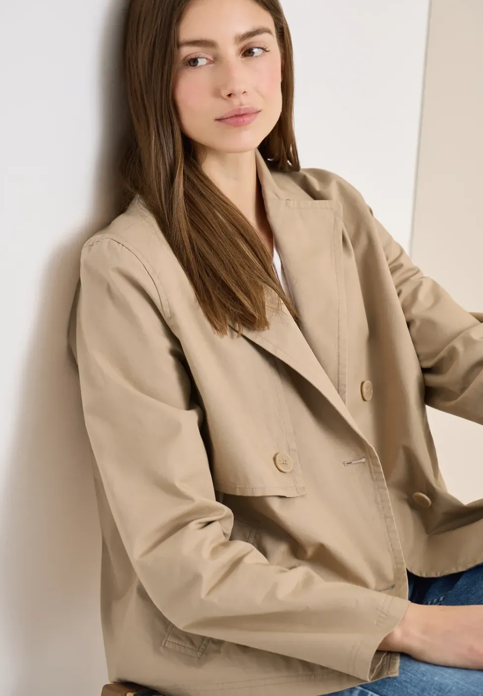 Trenchcoat in verkürzter Passform