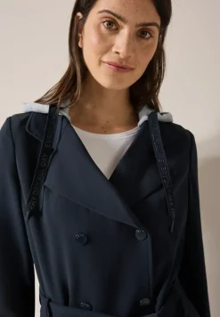 Trenchcoat mit Kapuze