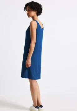 Trägerkleid in Unifarbe