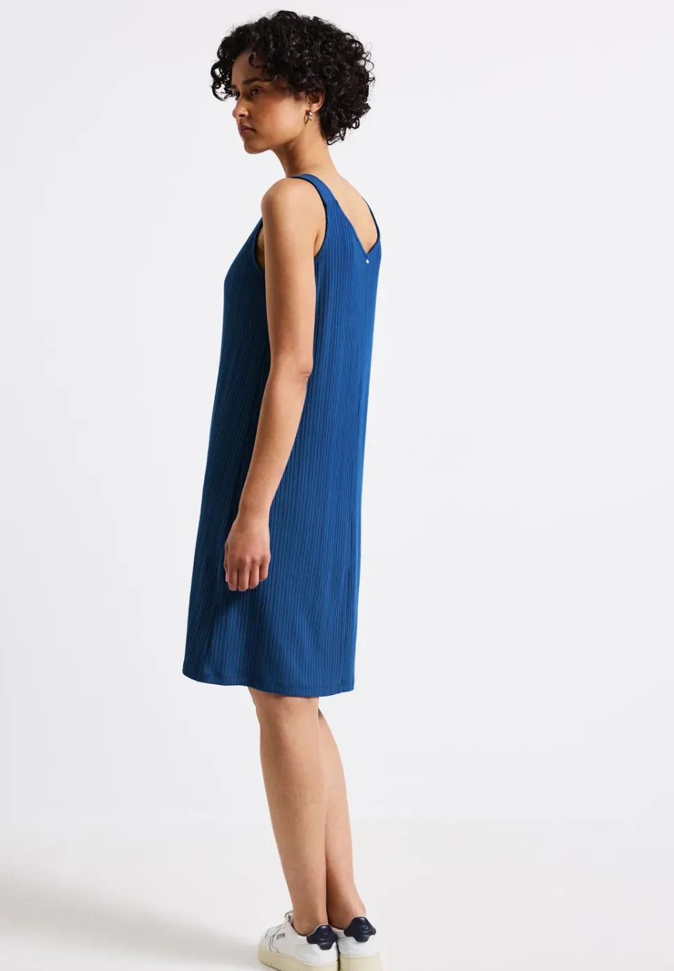 Trägerkleid in Unifarbe