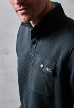 Troyer Struktursweatshirt