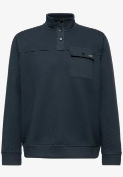 Troyer Struktursweatshirt