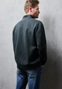 Troyer Struktursweatshirt