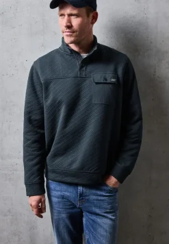 Troyer Struktursweatshirt