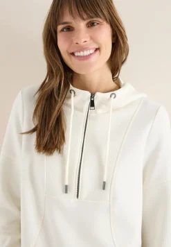 Troyer-Sweatshirt mit Kapuze
