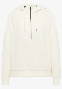 Troyer-Sweatshirt mit Kapuze