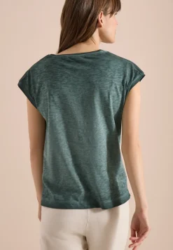 T-Shirt aus Jersey im Garment Dye Look