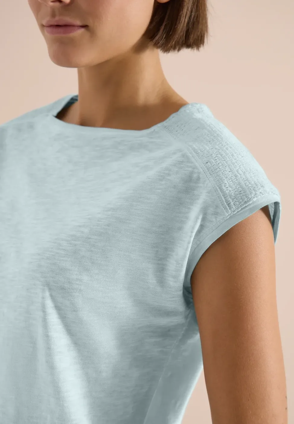T-Shirt aus Jersey im Garment Dye Look