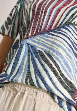 T-Shirt im Ausbrenner-Look mit Print
