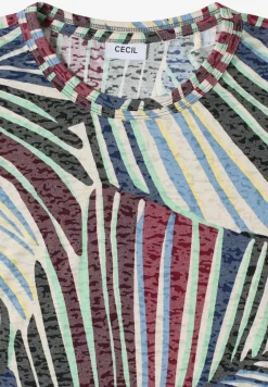 T-Shirt im Ausbrenner-Look mit Print