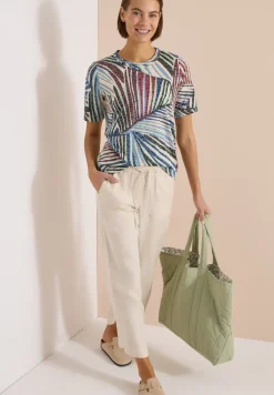 T-Shirt im Ausbrenner-Look mit Print
