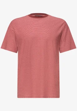 T-Shirt im Yarn Dye Streifen-Look