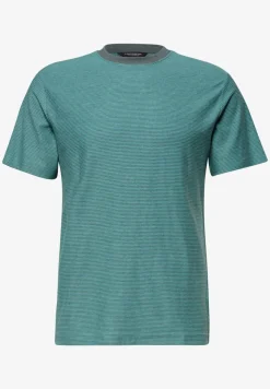 T-Shirt im Yarn Dye Streifen-Look