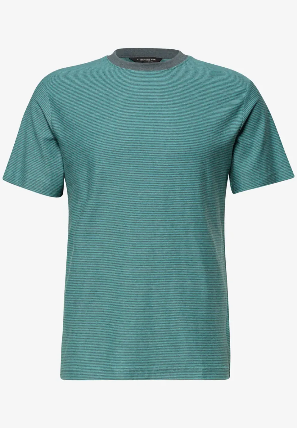 T-Shirt im Yarn Dye Streifen-Look