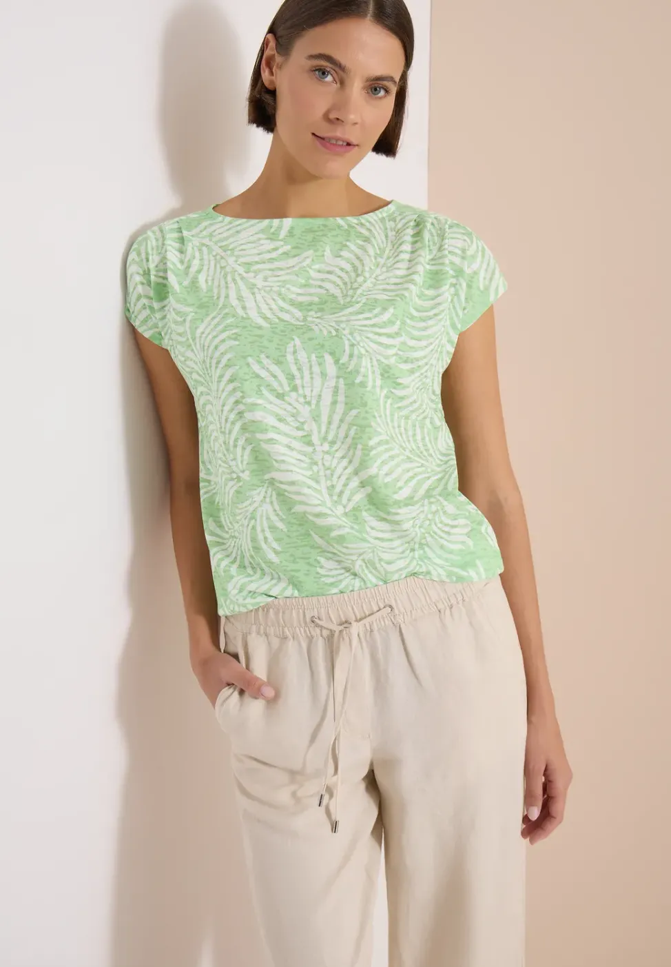 T-Shirt in Ausbrenner-Optik