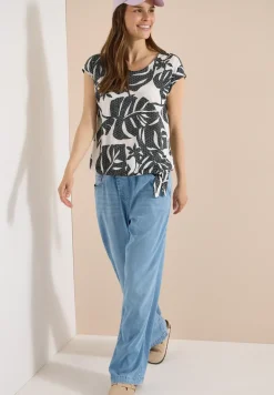 T-Shirt in Ausbrenner-Optik