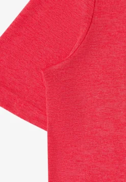 T-Shirt in Leinen-Optik mit Print