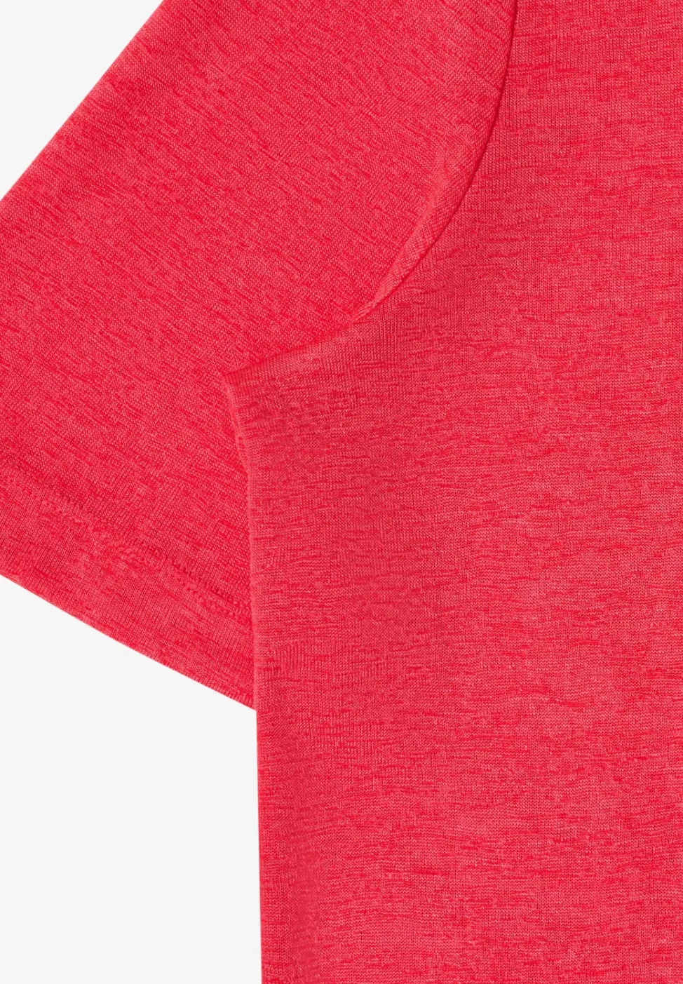 T-Shirt in Leinen-Optik mit Print