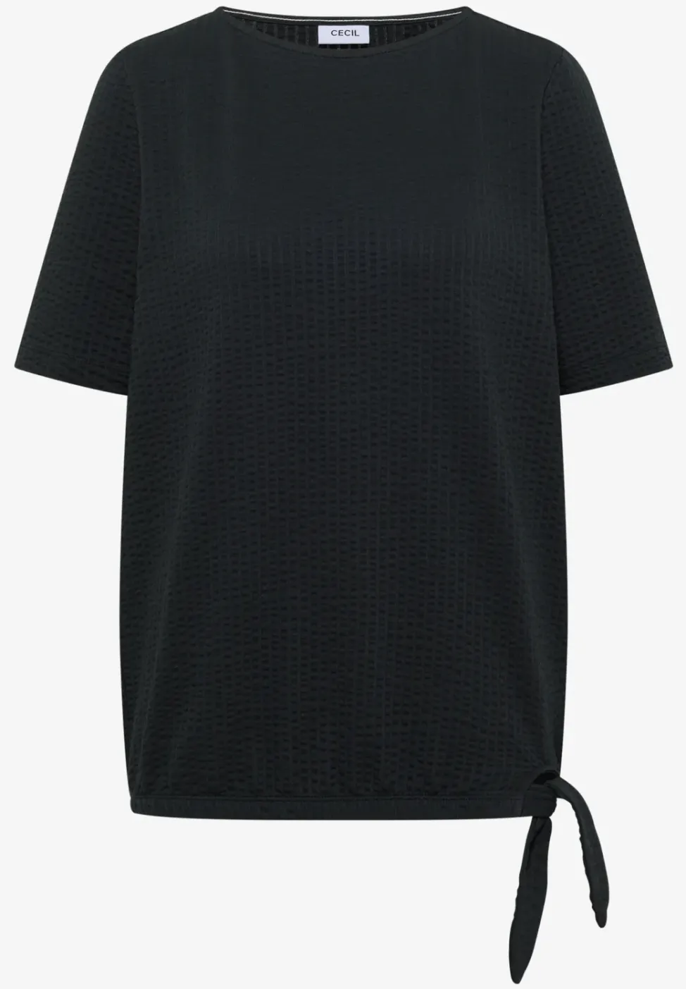 T-Shirt in Seersucker-Qualität