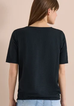 T-Shirt in Seersucker-Qualität