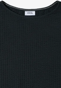 T-Shirt in Seersucker-Qualität