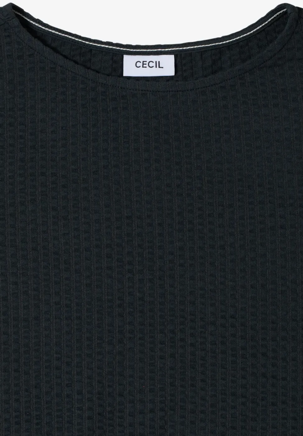 T-Shirt in Seersucker-Qualität