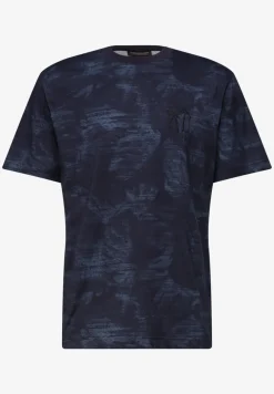 T-Shirt mit Allover-Print und Embroidery