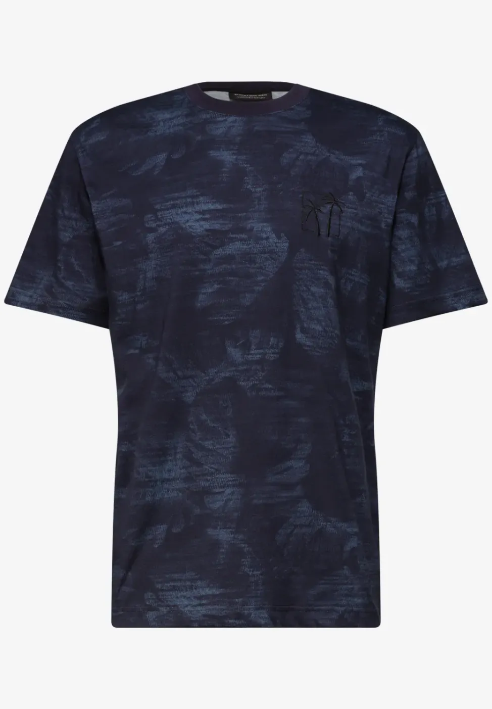 T-Shirt mit Allover-Print und Embroidery